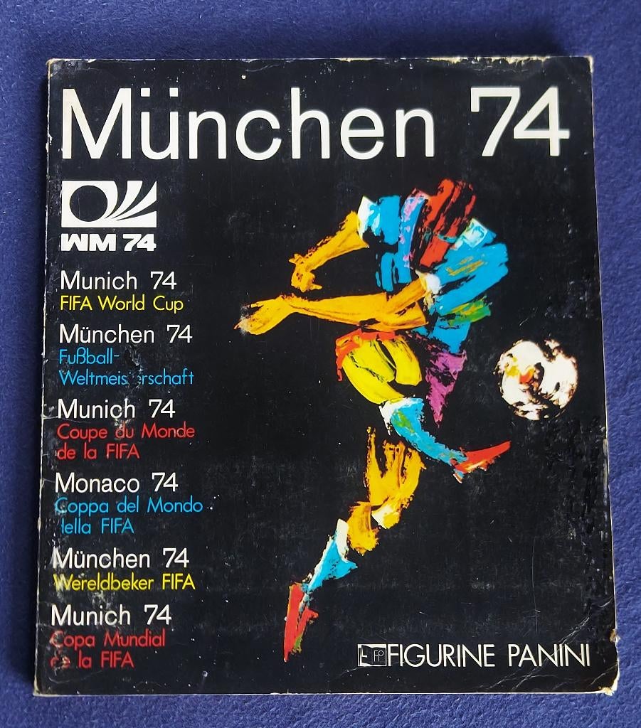 Panini sticker album voetbal ' WK Munchen 74 ' -volledig-, Ophalen of Verzenden, Gebruikt, Poster, Plaatje of Sticker