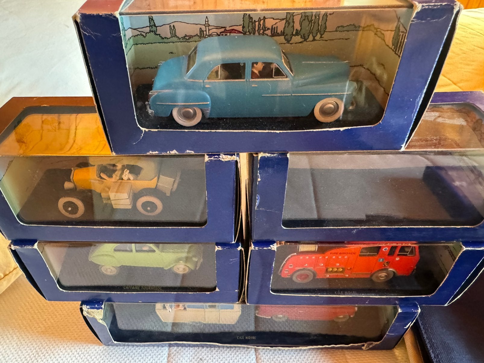 Collection 6 voiture tintin / cadeau, Ophalen, Zo goed als nieuw, Auto