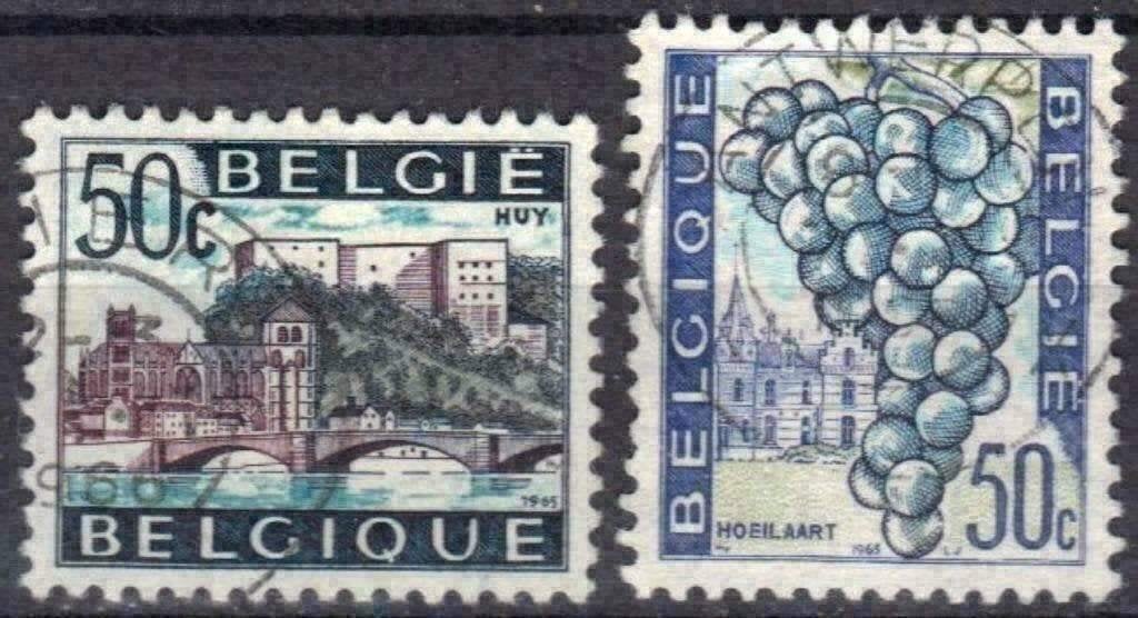 Belgique 1965 - Yvert/OBP 1352-1353 - Huy et Hoeilaart (ST), Timbres & Monnaies, Timbres | Europe | Belgique, Envoi, Affranchi