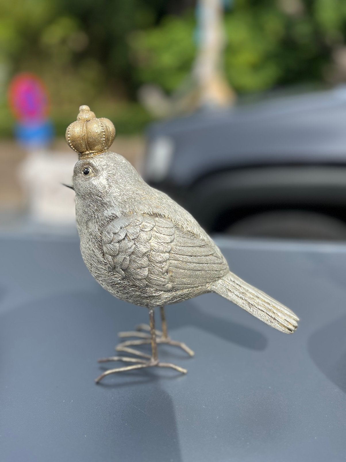Deco vogel met kroontje, Dieren en Toebehoren