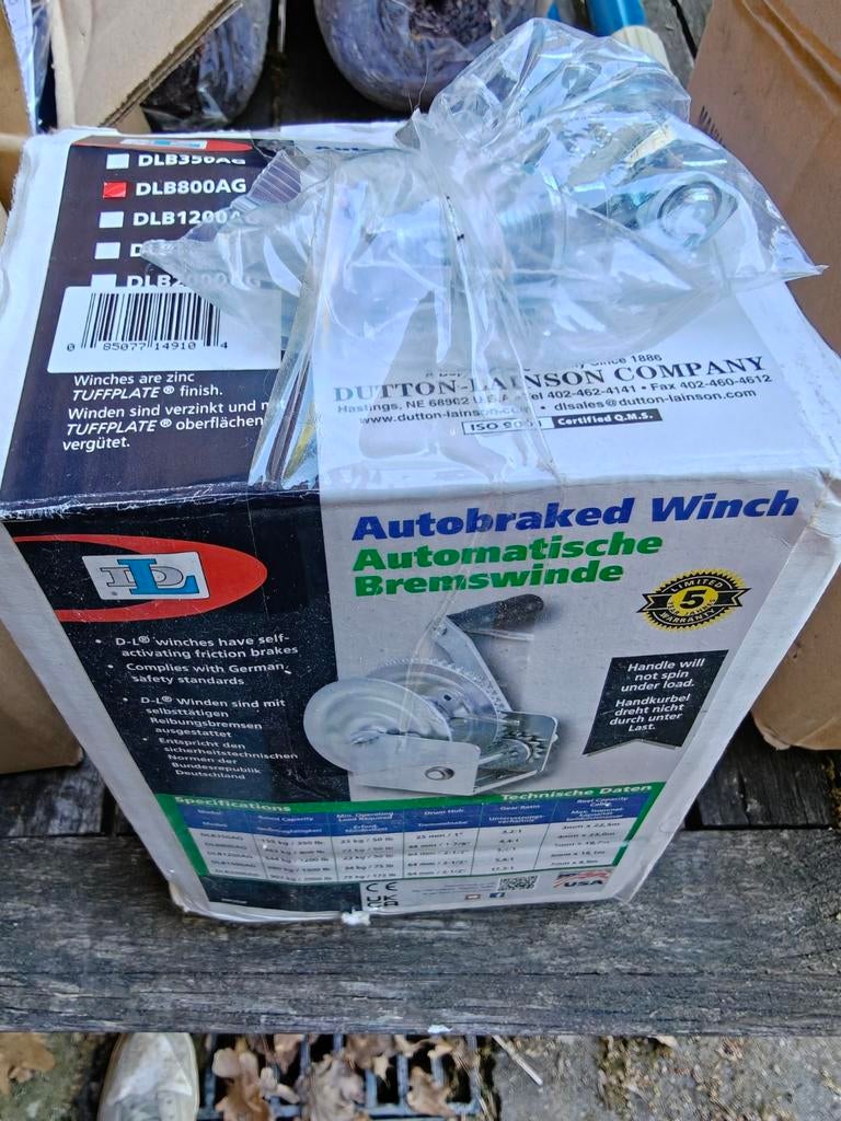 Autobraked Winch nieuw, Enlèvement, Neuf