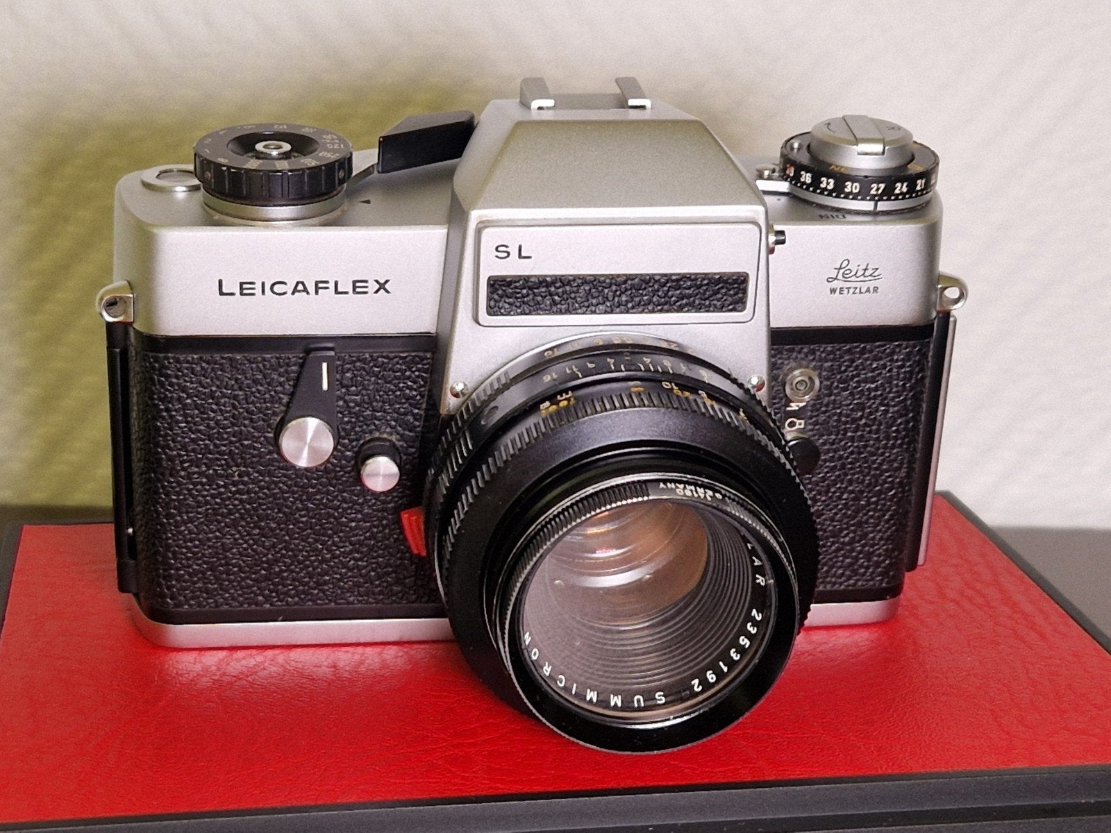 LEICAFLEX SL + SUMMICRON-R 50mm f/2.0, Ophalen, Gebruikt, Spiegelreflex, Leica