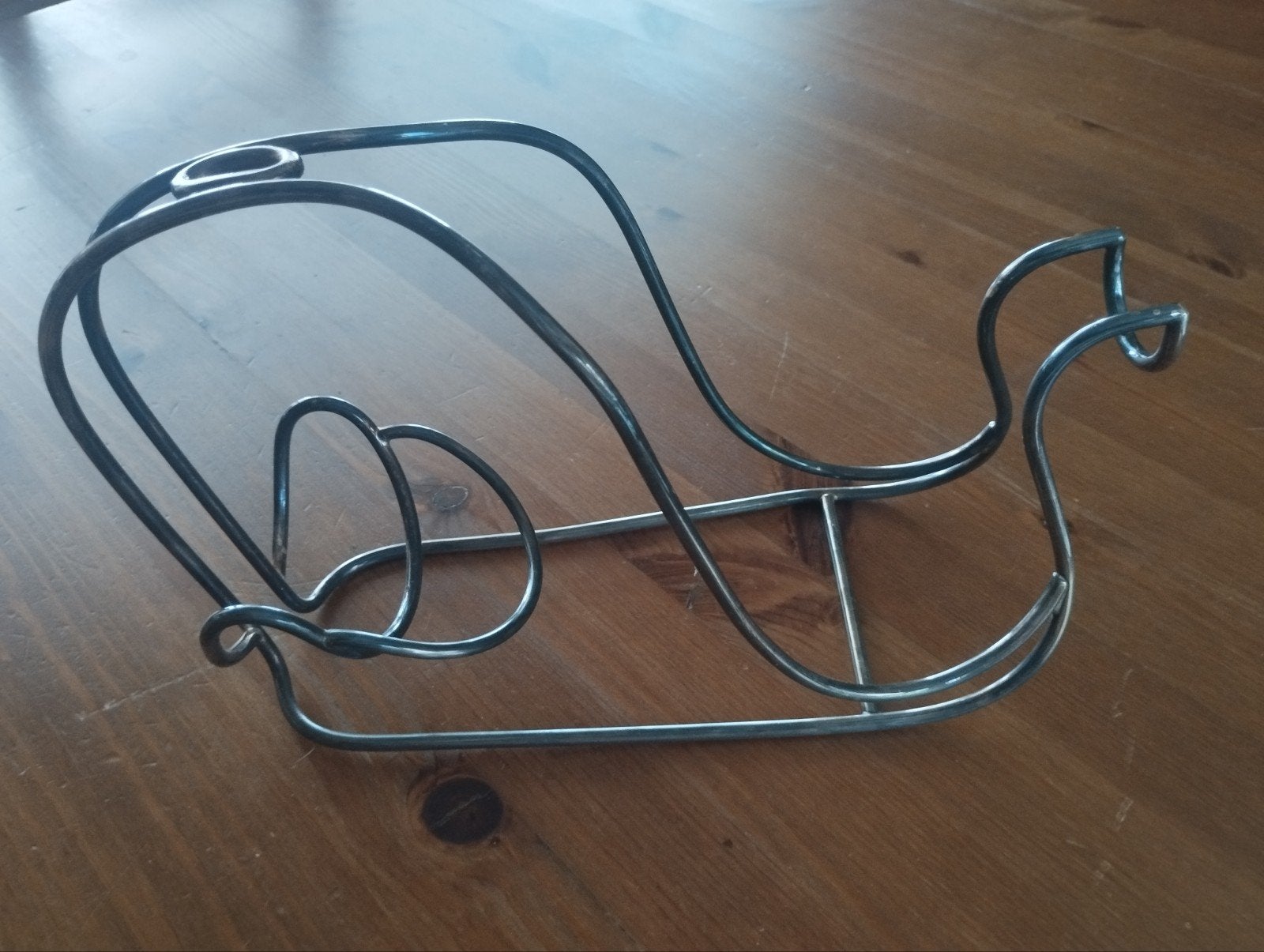 Zilveren flessenhouder Met stoten, Antiek en Kunst, Ophalen of Verzenden, Zilver