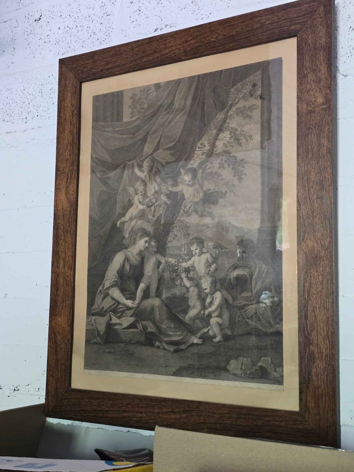 18e eeuwse gravure (bartolozzi), Ophalen, Religie, Gravure, 1700 - 1799