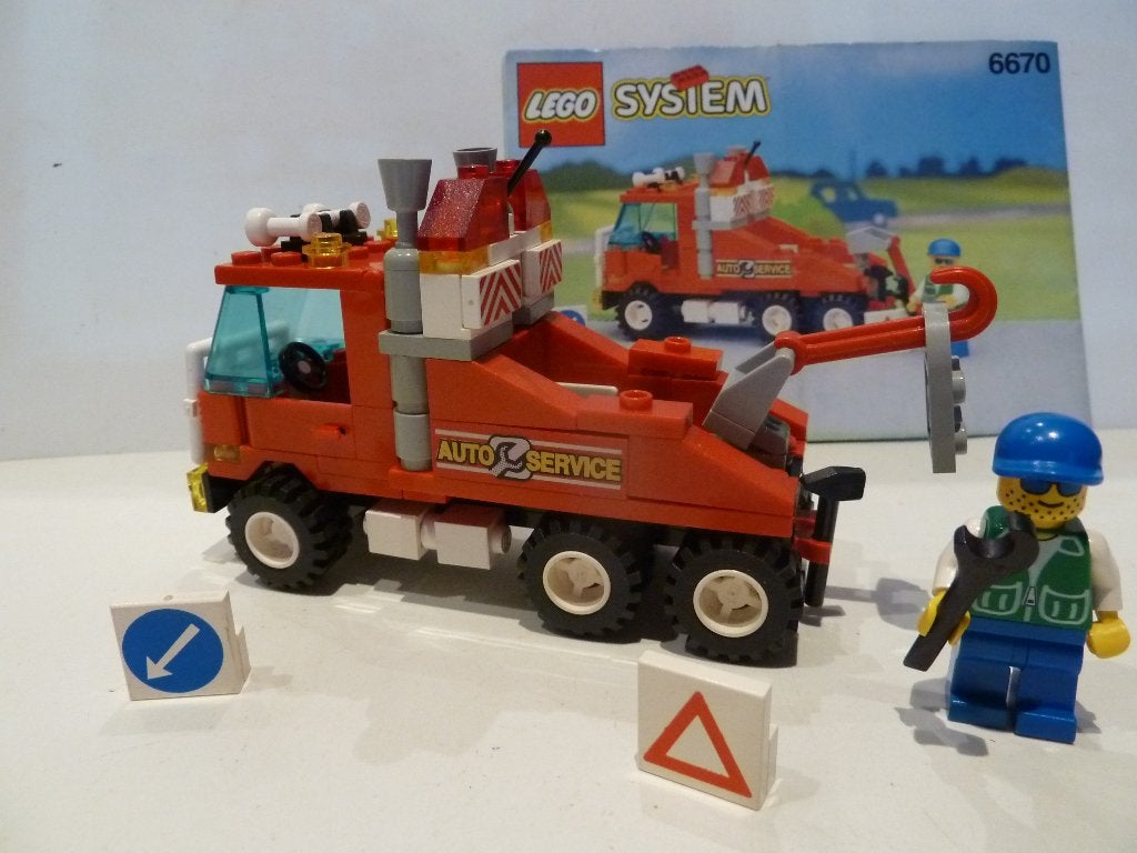 Engin de sauvetage Lego Town Vehicles 6670, Lego, Ensemble complet, Instructions incluses, Utilisé