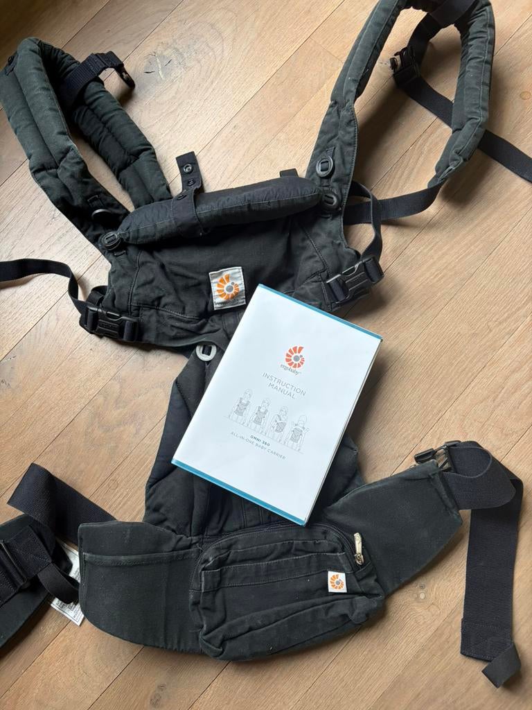 Ergobaby 360 draagzak - zwart, Enlèvement, Comme neuf, Porte-bébé