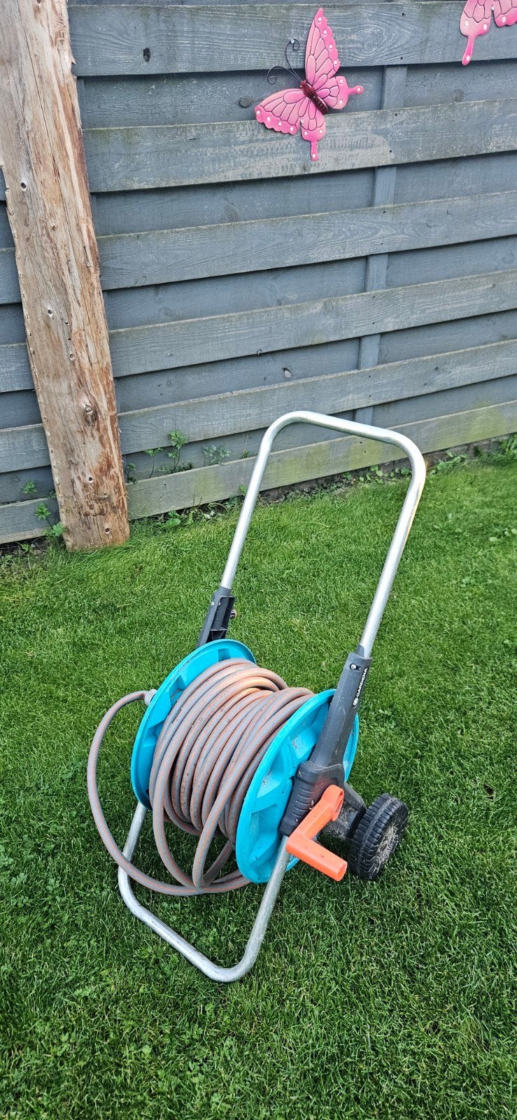 gardena tuinslang op haspel, Tuin en Terras, Ophalen of Verzenden, Tuinslang