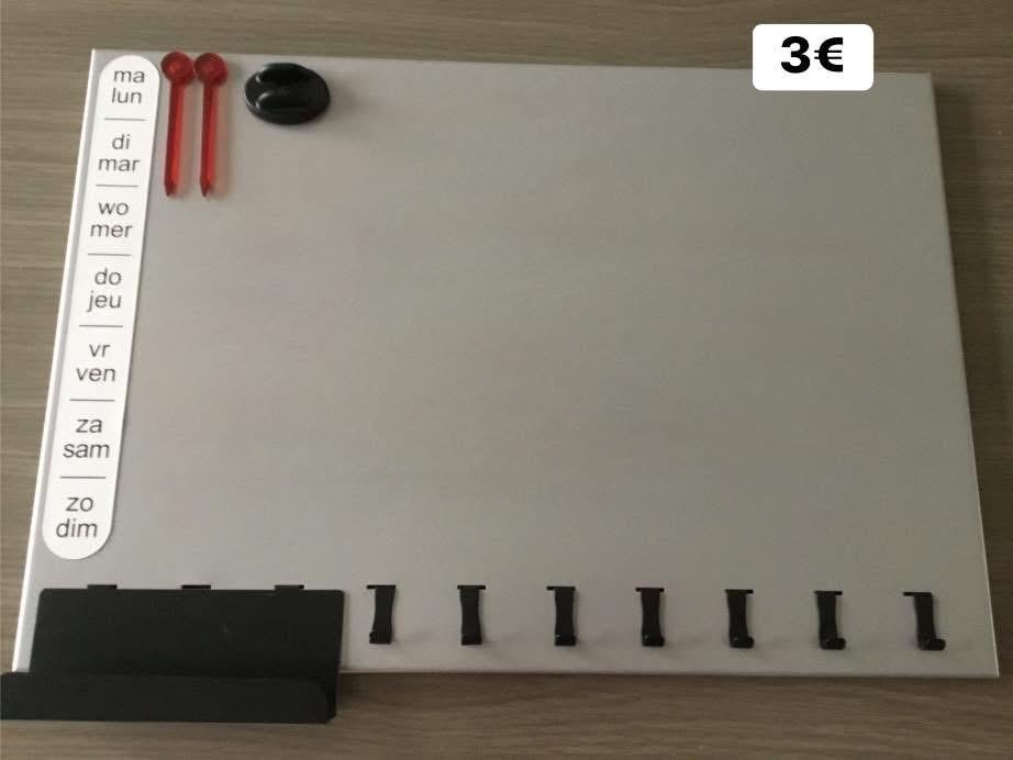 Planner memobord, Ophalen