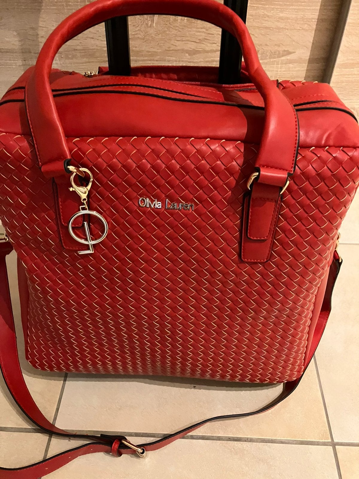 Trolleytas Olivia Lauren, Enlèvement, Comme neuf, Rouge, Softcase