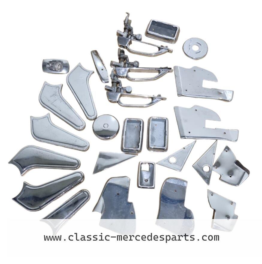 Chroomdelen / interieurafwerking Mercedes w107 w108 w111 w12, Auto-onderdelen, Interieur en Bekleding, Ophalen, Gebruikt, -, -