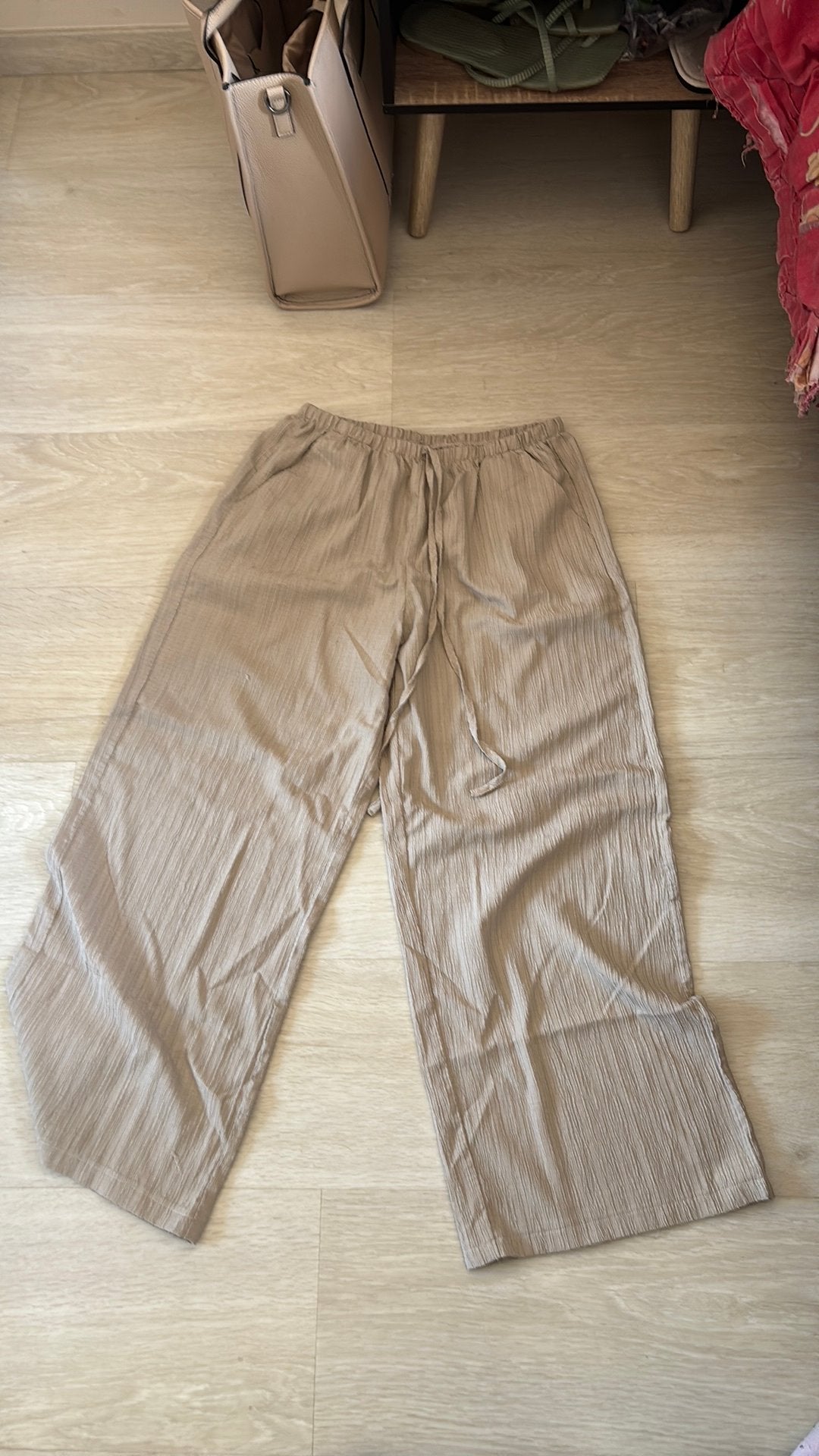 Linnenbroek maat m, Enlèvement, Comme neuf, Taille 38/40 (M), Beige