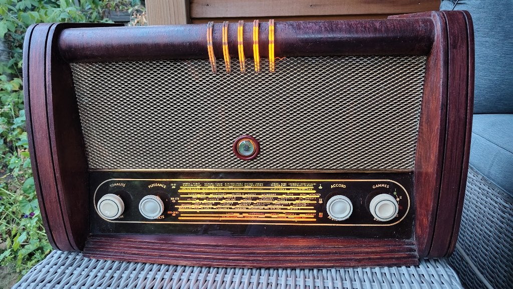 lampenradio werkend, Antiek en Kunst, Ophalen