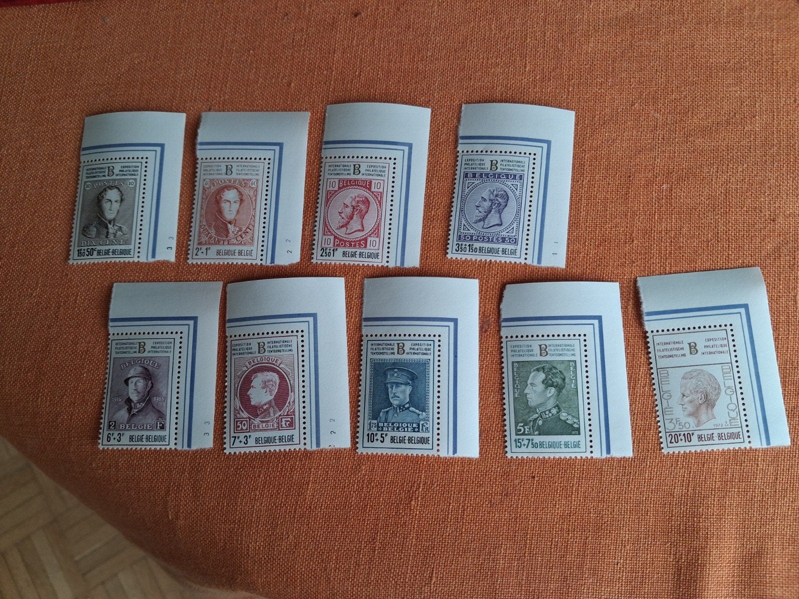 1972 leopold I COB 1627 à 1635 MNH, Enlèvement ou Envoi
