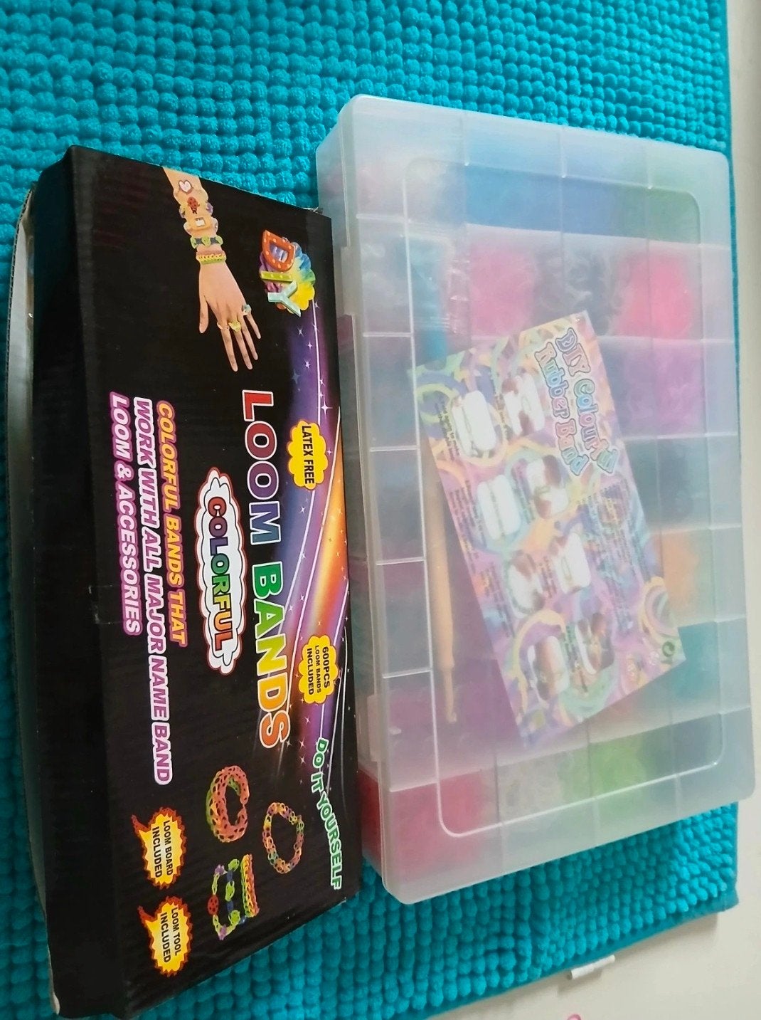 Loom bands set met verschillende kleuren, Hobby en Vrije tijd, Ophalen of Verzenden, Gebruikt, Overige typen