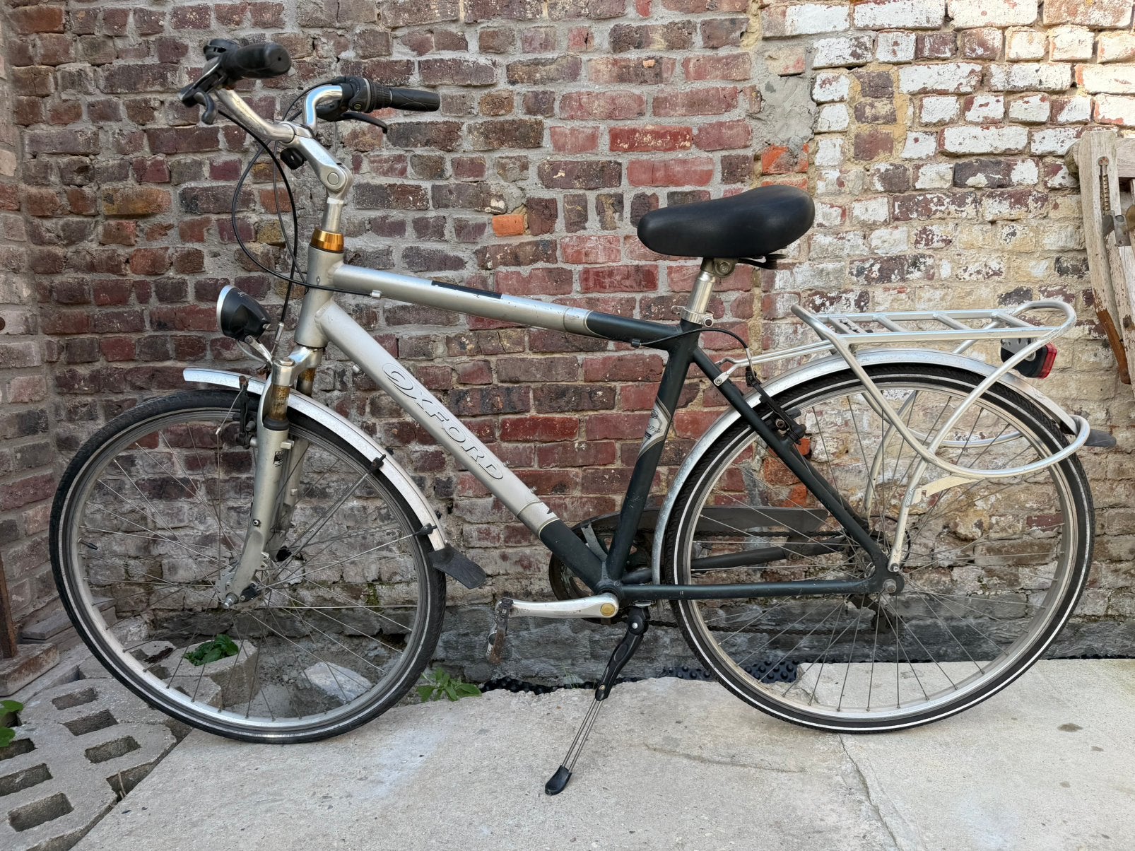 Oxford herenfiets studentenfiets, Gebruikt, Velgrem, Versnellingen, 49 tot 53 cm