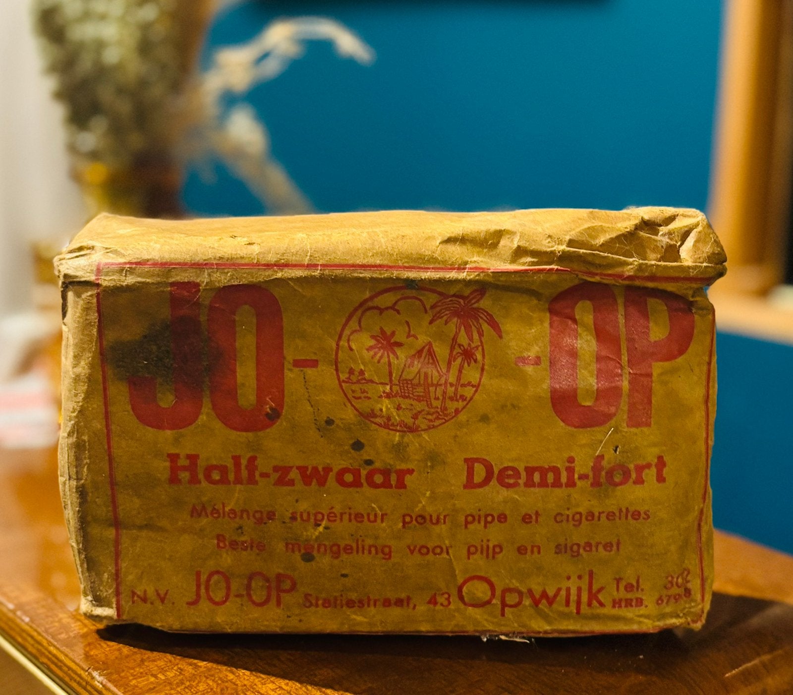 Unique ! Paquet vintage de tabac JO-OP Opwijk