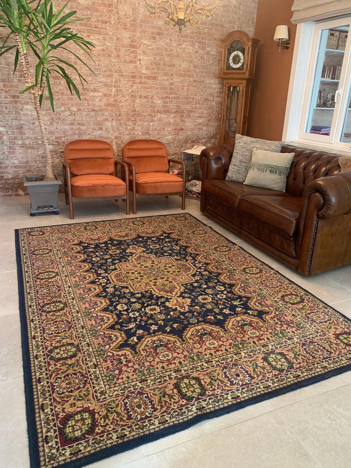 Grand tapis oriental joliment coloré à motif floral, Maison & Meubles, Ameublement | Tapis & Moquettes, 200 cm ou plus, 150 à 200 cm