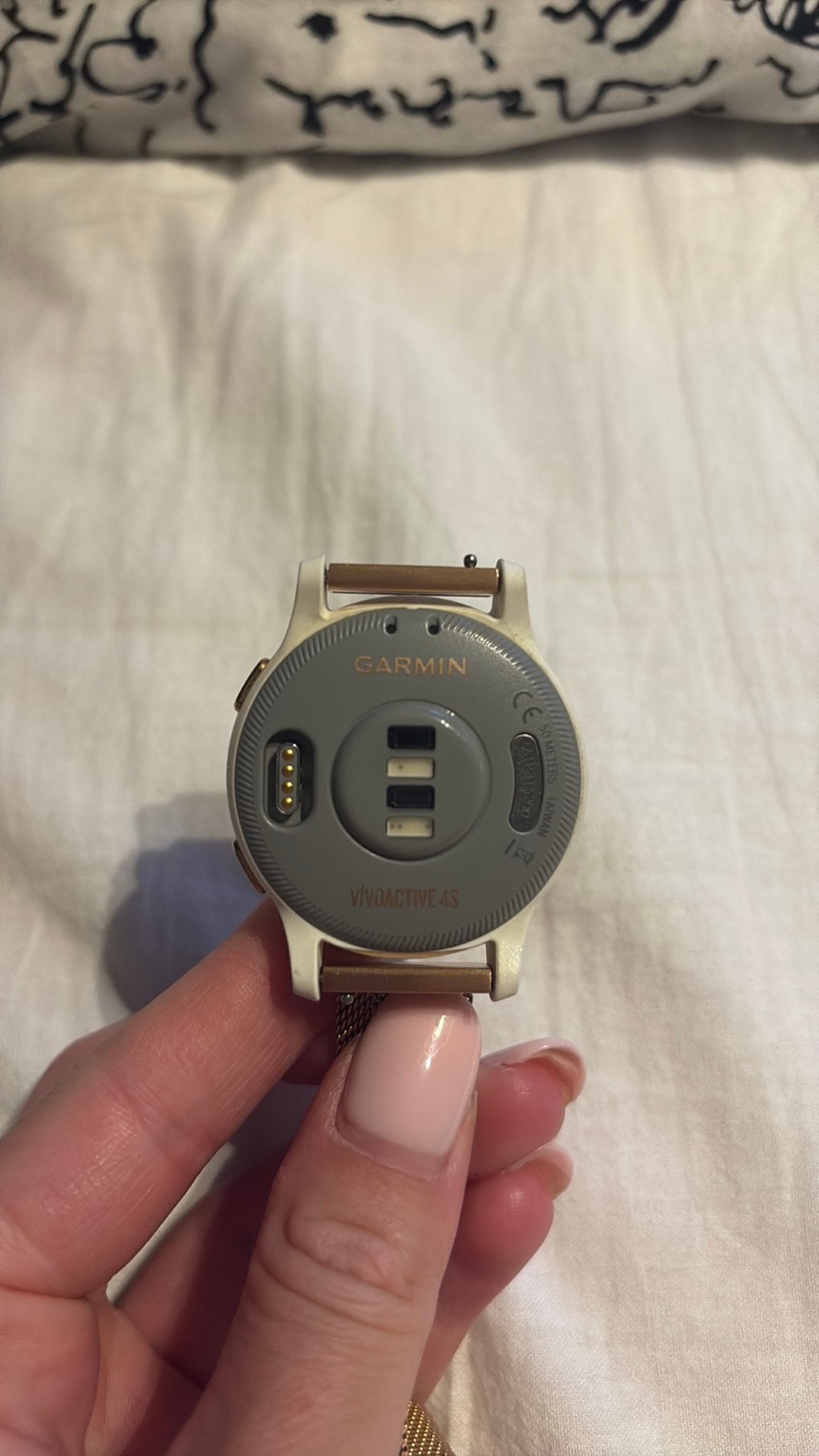 Garmin Vivoactive 4s (Smart Watch) - rosé goud, Verzenden, Wit, IOS, Waterdicht