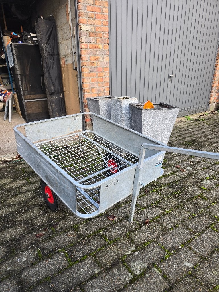 Plantenkar gegalvaniseerd staal depypere, Tuin en Terras, Kruiwagens, Ophalen, Tweewielig, Handmatig, De pypere