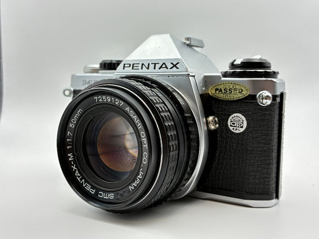 Pentax ME Super avec objectif Pentax-M 50 mm f/1.7, Enlèvement ou Envoi, Utilisé, Reflex miroir, Pentax