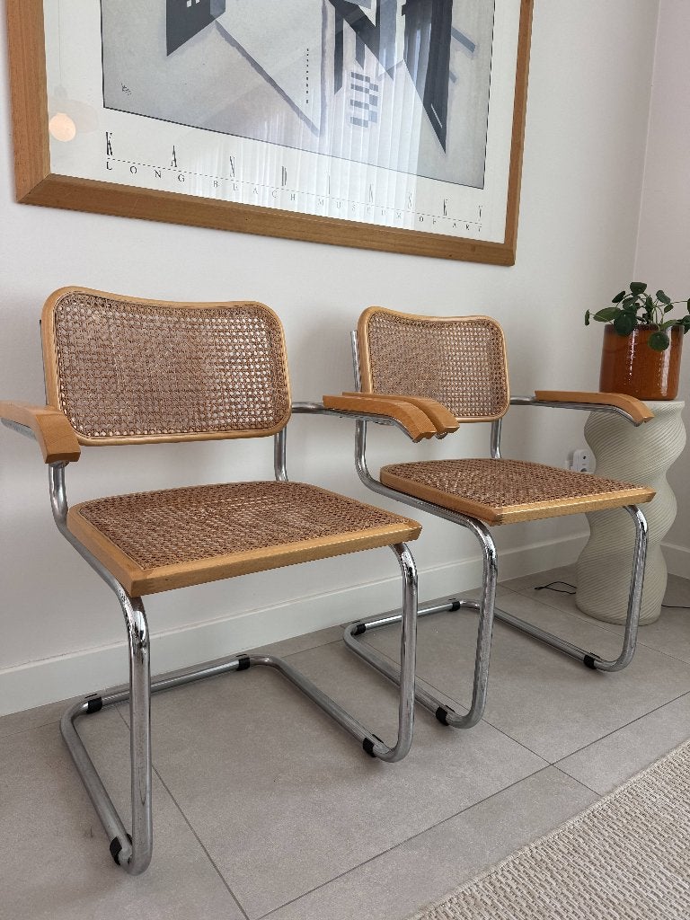 Twee Cesca B64 armstoelen, Bauhaus, Enlèvement, Utilisé, Bois