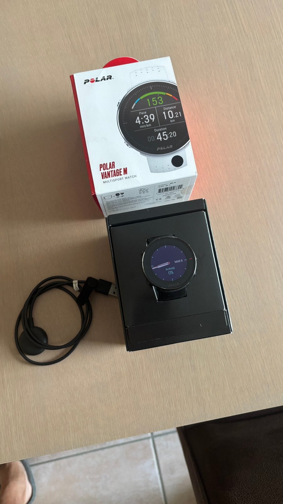 Polar Vantage M noire – Excellent état, Enlèvement, Comme neuf, Polar