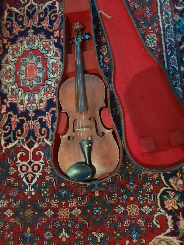 Violon ancien, Musique & Instruments, Enlèvement, Utilisé, Violon, Avec valise