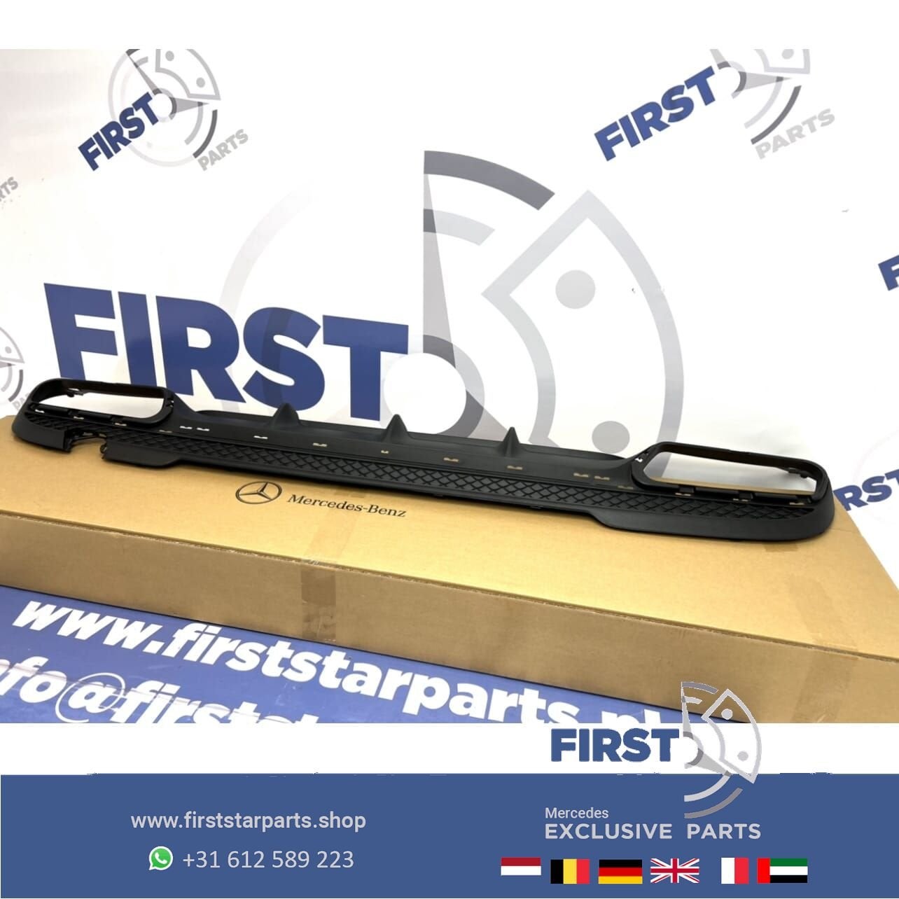 W212 Facelift 63 AMG Diffuser Mercedes E Klasse 2016 spoiler, Utilisé, -, -, Enlèvement ou Envoi