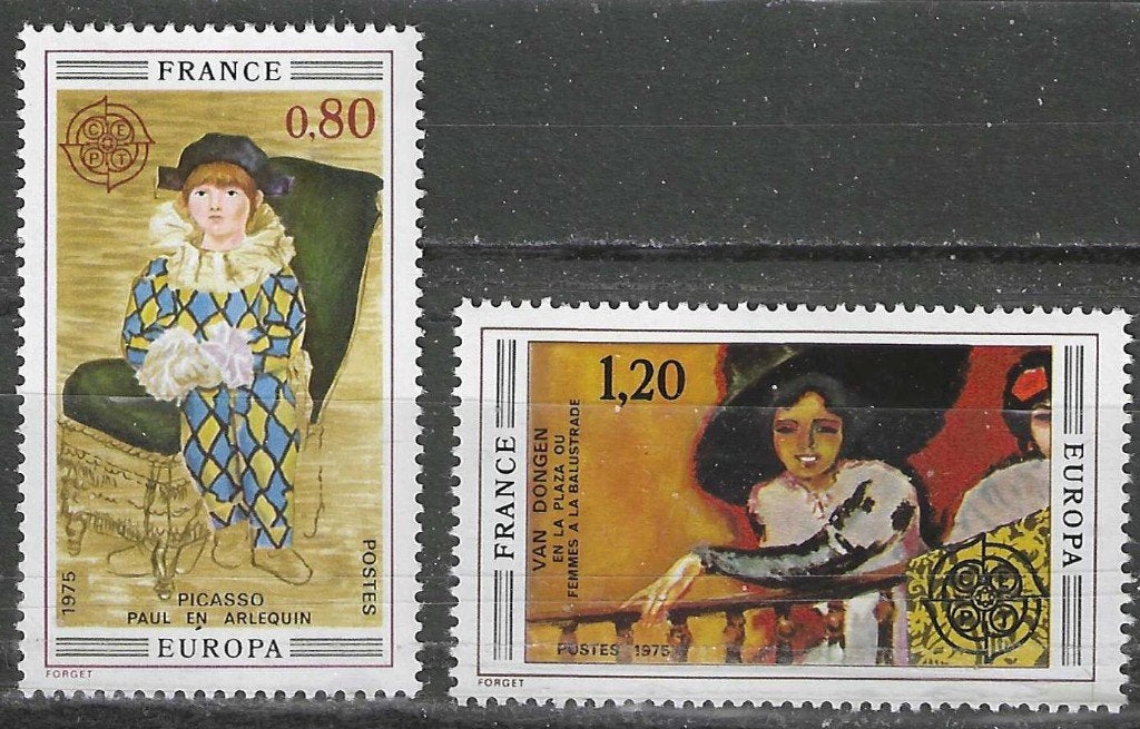 Frankrijk 1975 - Yvert 1840-1841 - Schilderijen (PF), Verzenden, Postfris