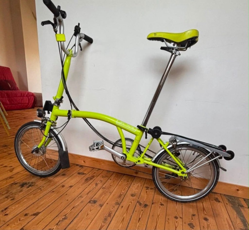Brompton H6R bagagerek met 6 versnellingen met dynamonaaf, Ophalen, Brompton, 14 tot 16 inch, Versnellingen