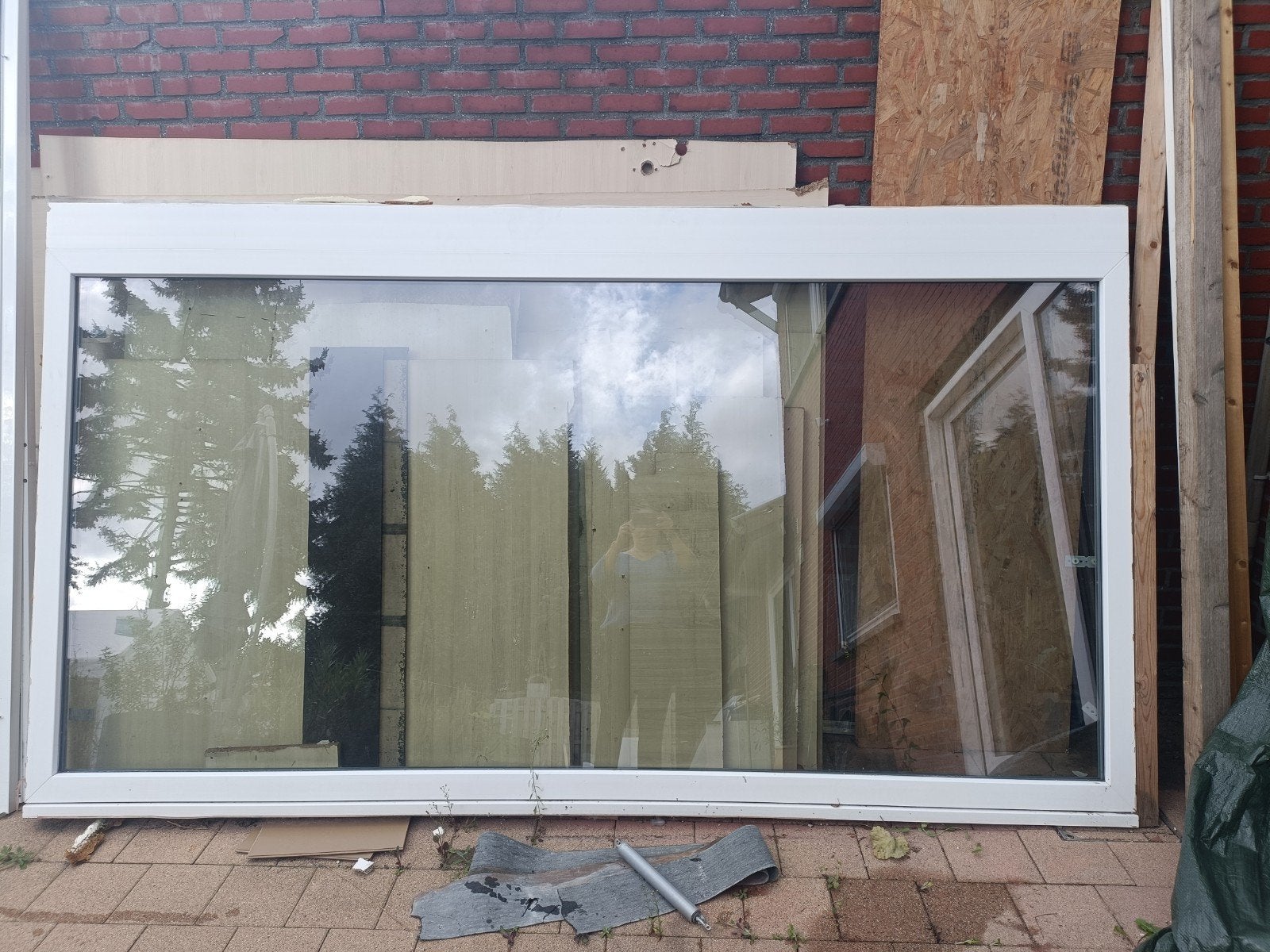 pvc raam met dubbel glas, Doe-het-zelf en Bouw, Ophalen