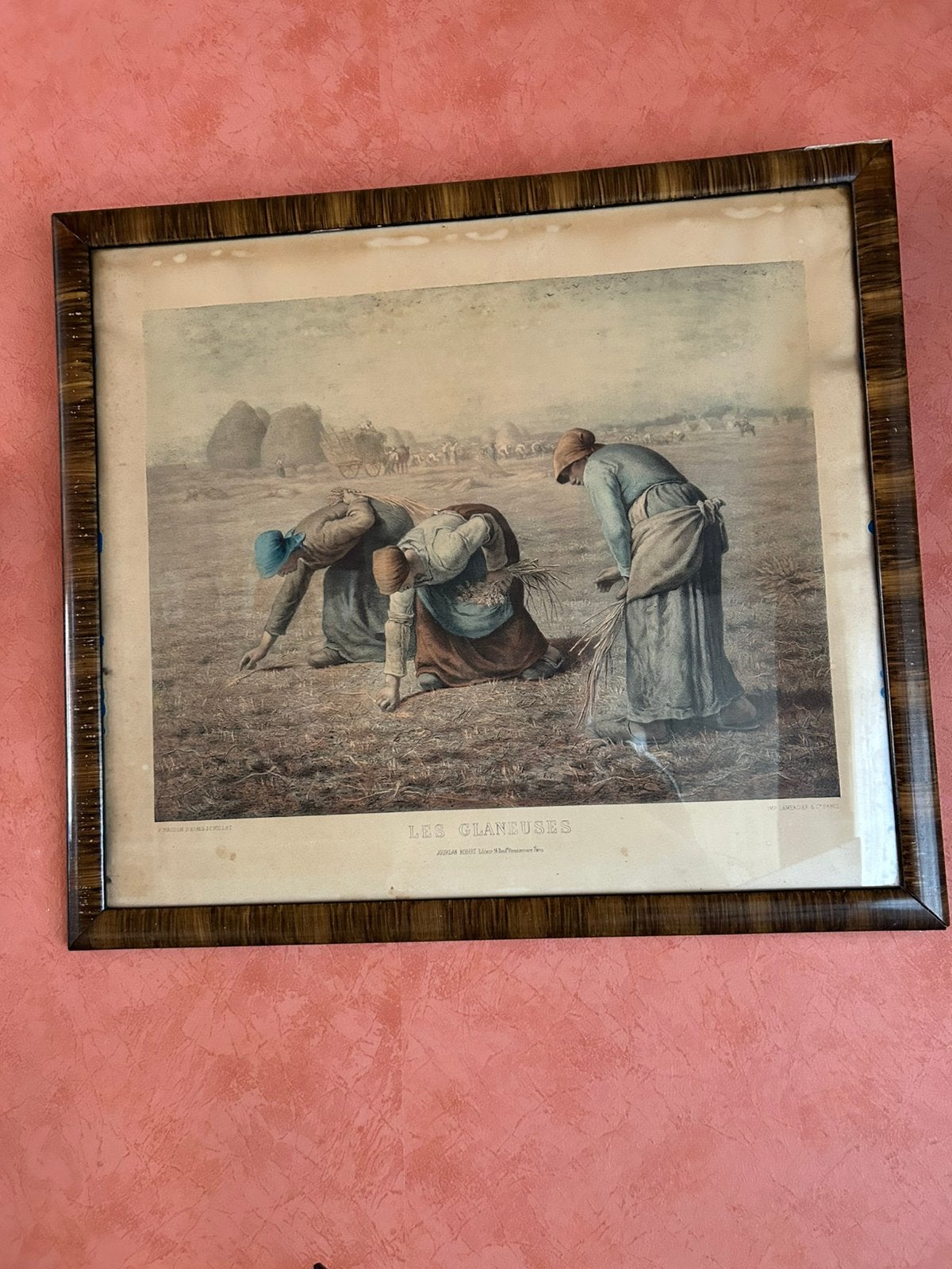 Kaders met prent Millet, Ophalen, Prent