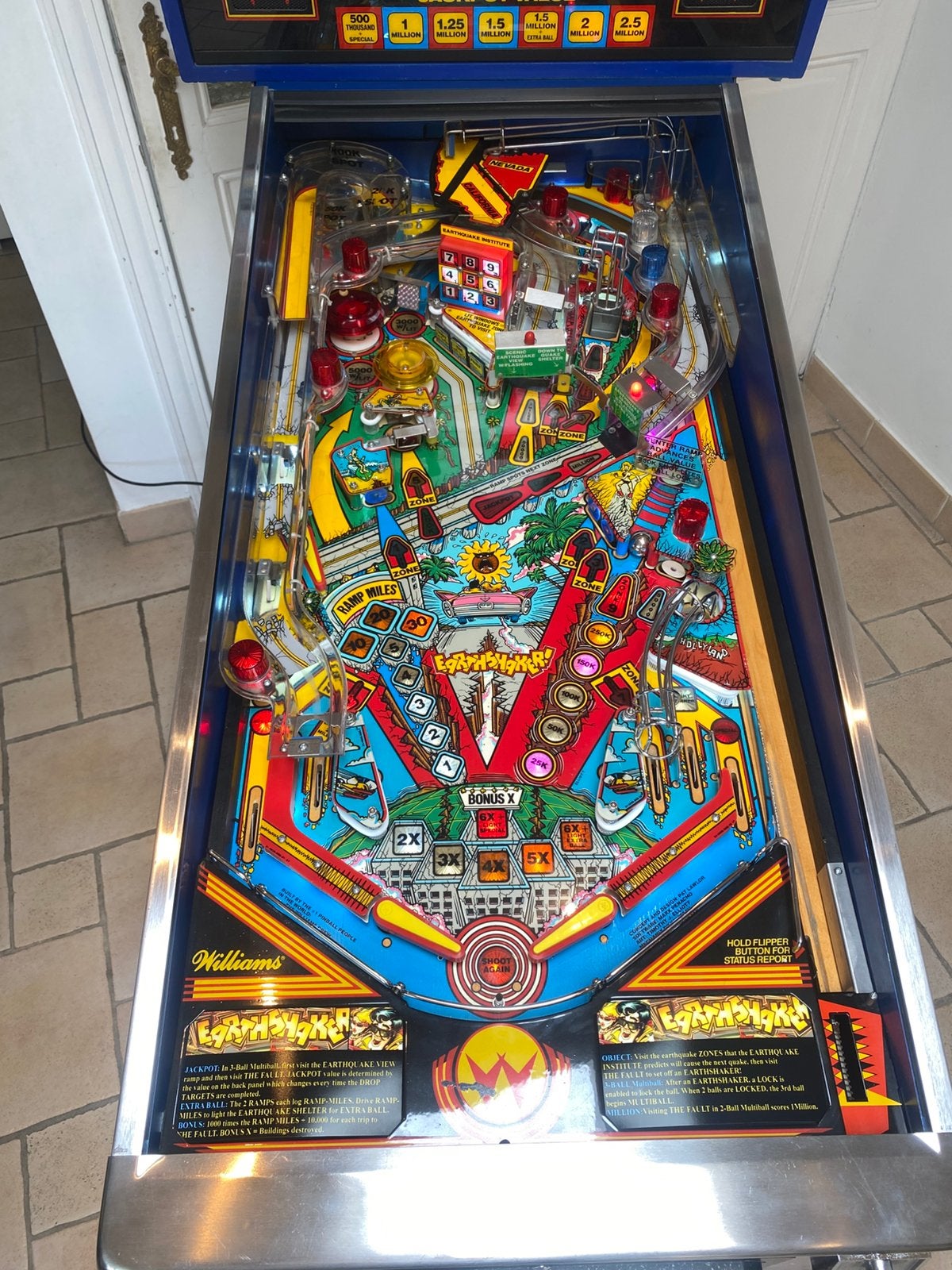 Flipper - Earthshaker - Williams, Collections, Machines | Flipper (jeu), Enlèvement ou Envoi, Flipper (jeu), Williams