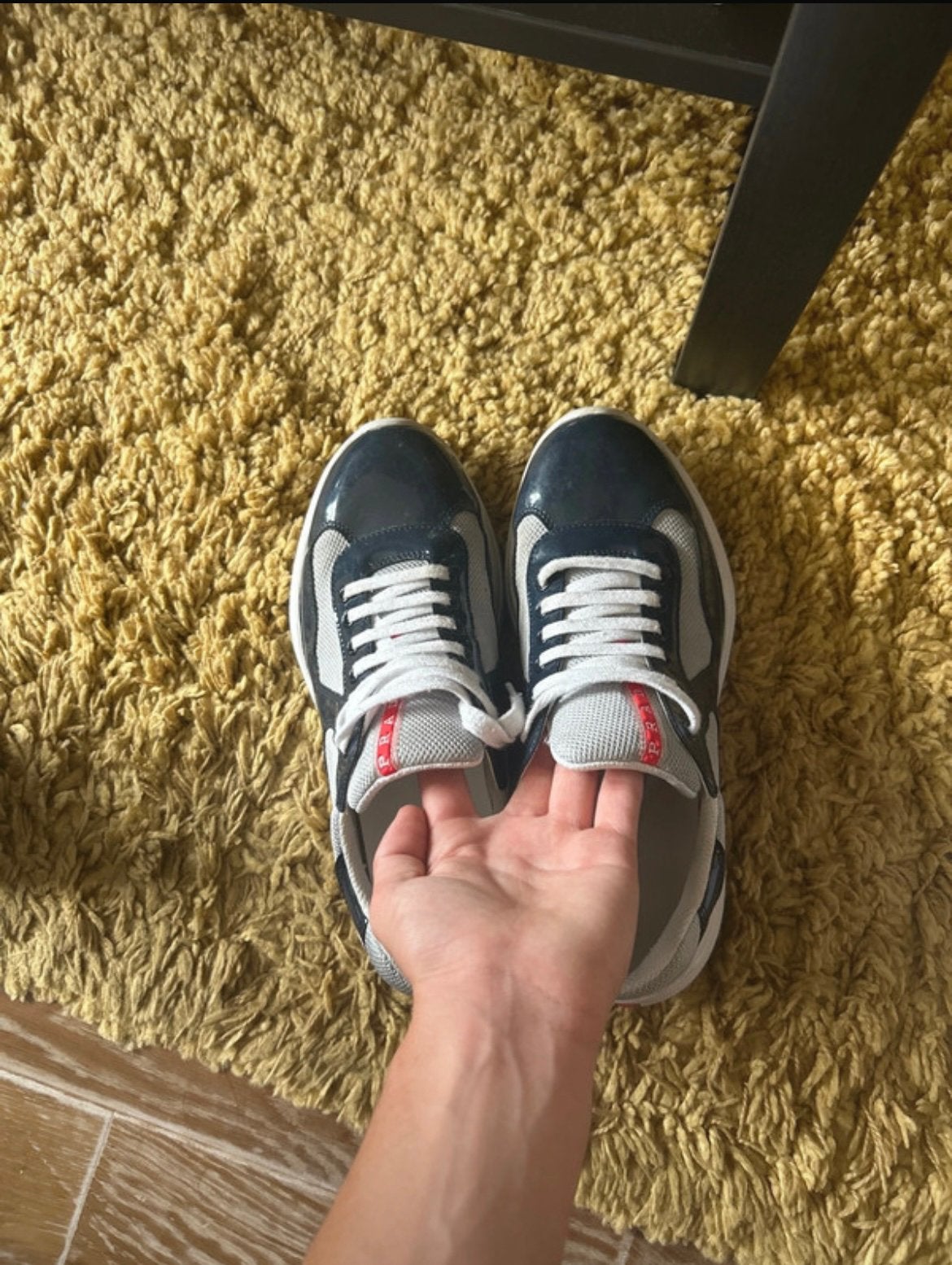 Prada cups, Blauw, Ophalen of Verzenden, Sneakers, Gedragen