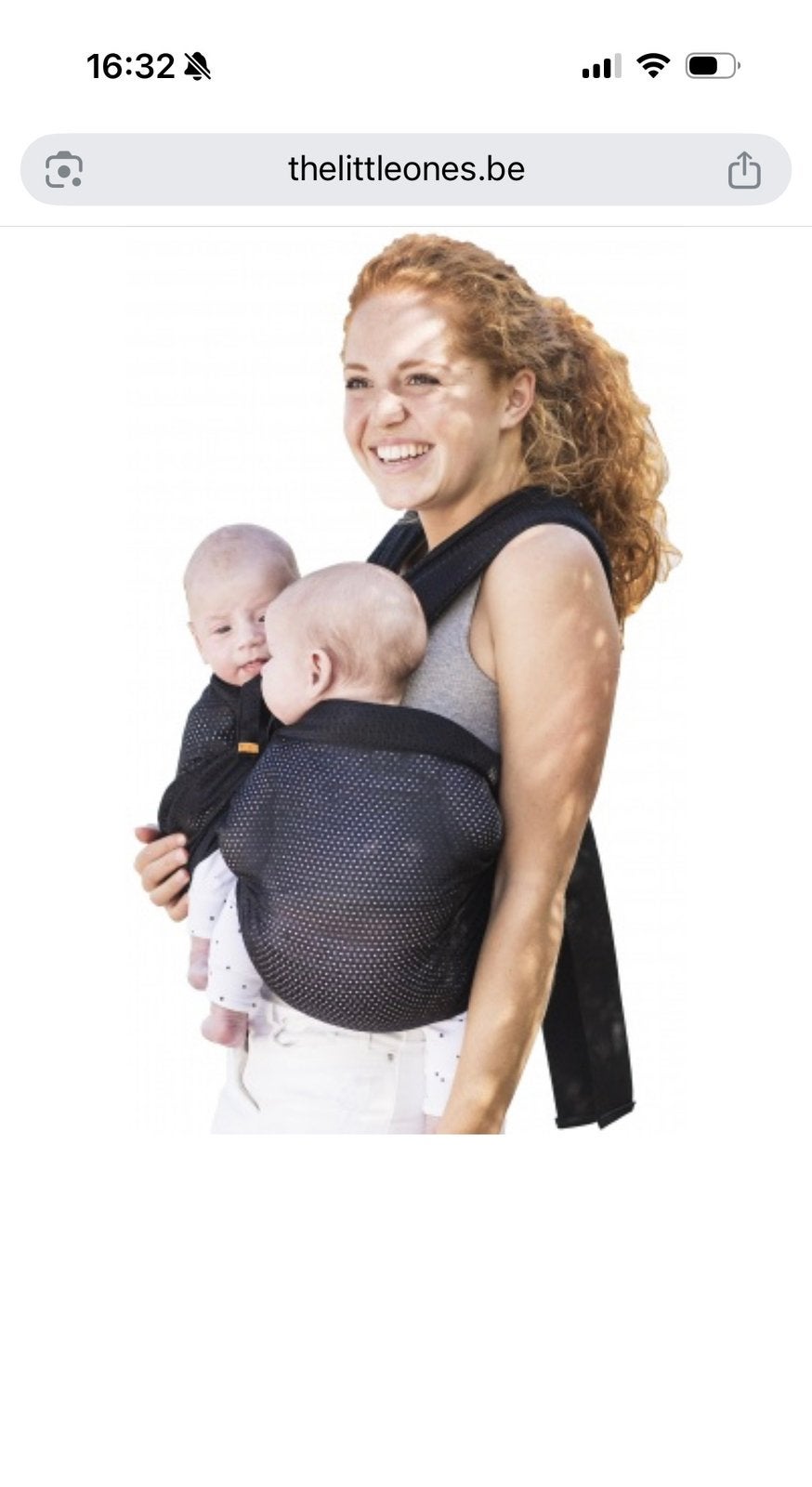 Minimonkey Twin draagzak, Kinderen en Baby's, Ophalen, Zo goed als nieuw, Draagzak