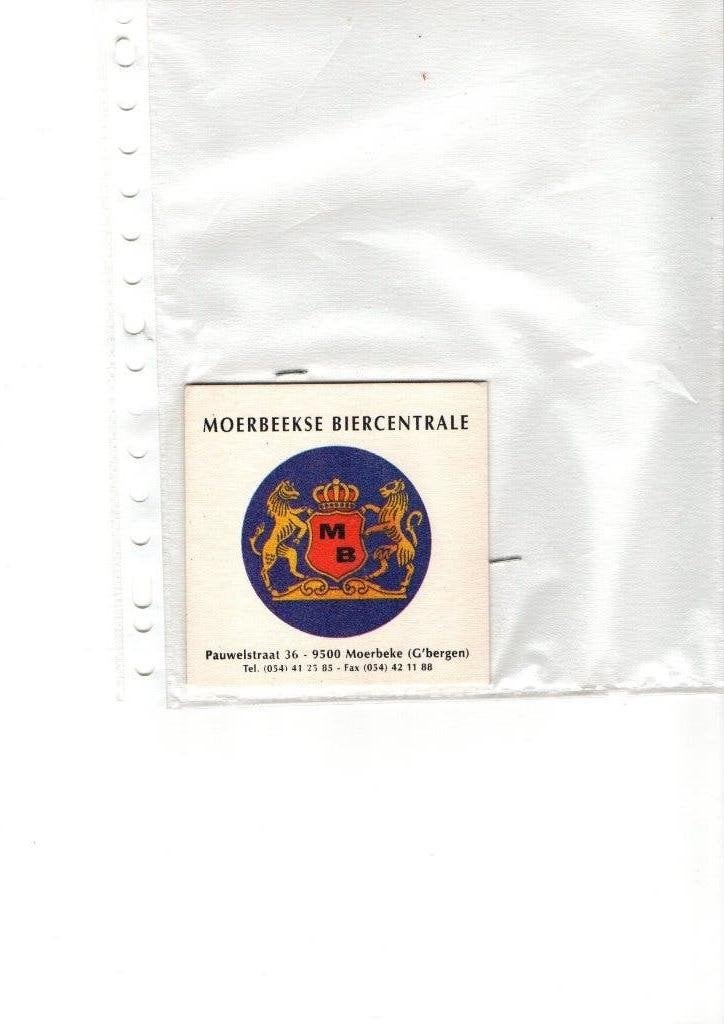 BIERVILTJE GERAARDSBERGEN/MOERBEKE, Verzenden, Nieuw, Viltje(s)