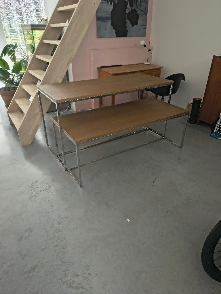 Tafel, Huis en Inrichting, Tafels | Eettafels, Ophalen, Gebruikt, 50 tot 100 cm, 150 tot 200 cm