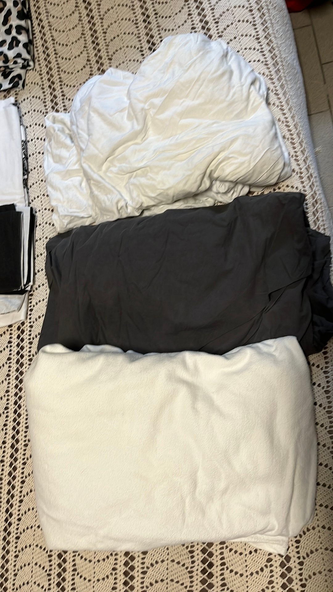 3  140 x 200, draps-housses, Maison & Meubles, Enlèvement, Comme neuf, Blanc