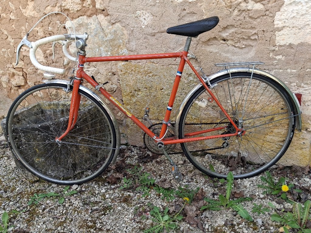 Vélo vintage ANQUETIL pour homme taille 55, Vitesses, Frein sur jante, Enlèvement, 53 à 57 cm