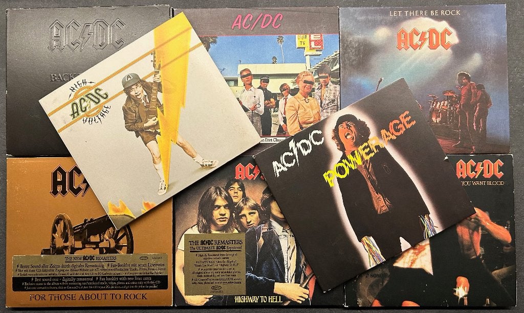 AC/DC - Collection de 8 remasters ( 8 CDs; digipacks ), CD & DVD, CD | Rock, Hard rock, Comme neuf, Digipak, Album
