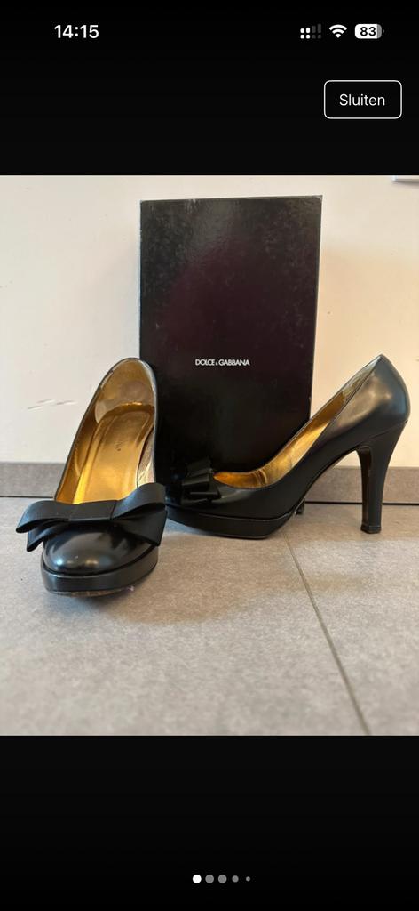 Zwarte D&G pump, Kleding | Dames, Schoenen, Ophalen of Verzenden, Gedragen, Pumps