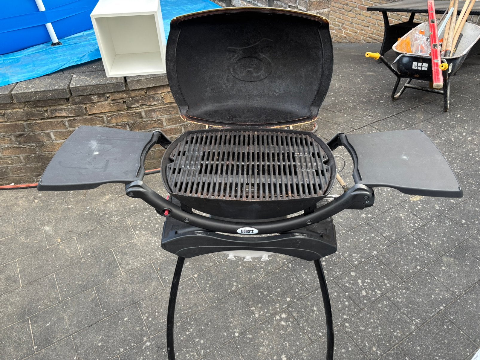 Weber gas bbq, Tuin en Terras, Ophalen, Gebruikt