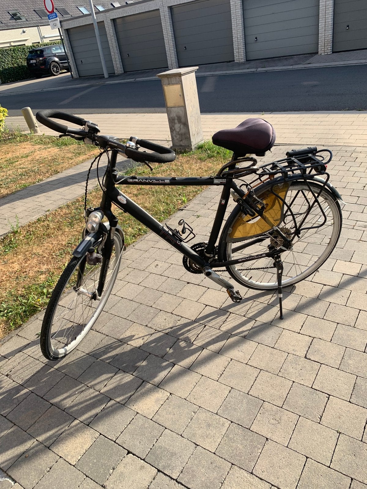 Herenfiets, Granville, trekking TR1, antraciet, Fietsen en Brommers, Velgrem, Versnellingen, Zo goed als nieuw, 57 tot 61 cm