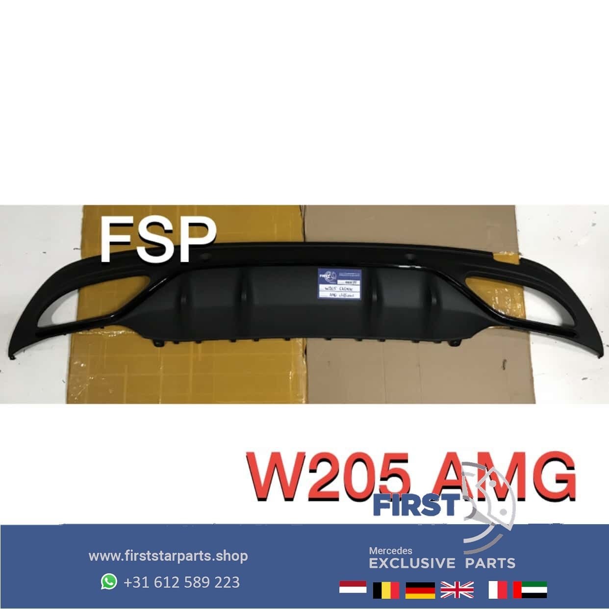 W205 S205 AMG line Diffuser Mercedes C Klasse 2014-2019 C43