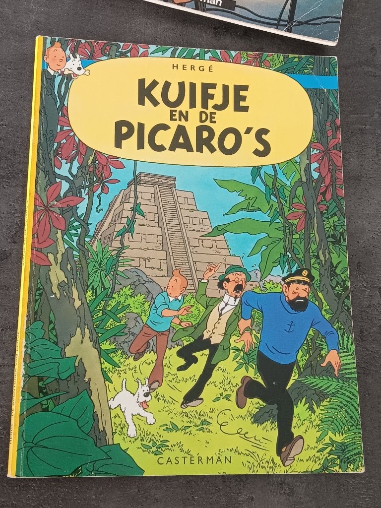Kuifje album: Kuifje en de Picaro's, Enlèvement ou Envoi, Une BD, Utilisé, Herge