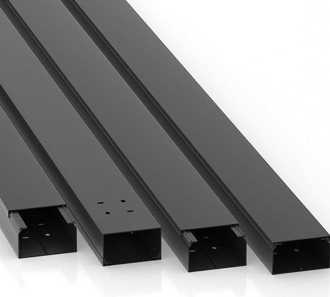 Lot de 10 Goulottes PVC section 10 x 6 cm longueur 2m, Bricolage & Construction, Enlèvement, Neuf, Autres types