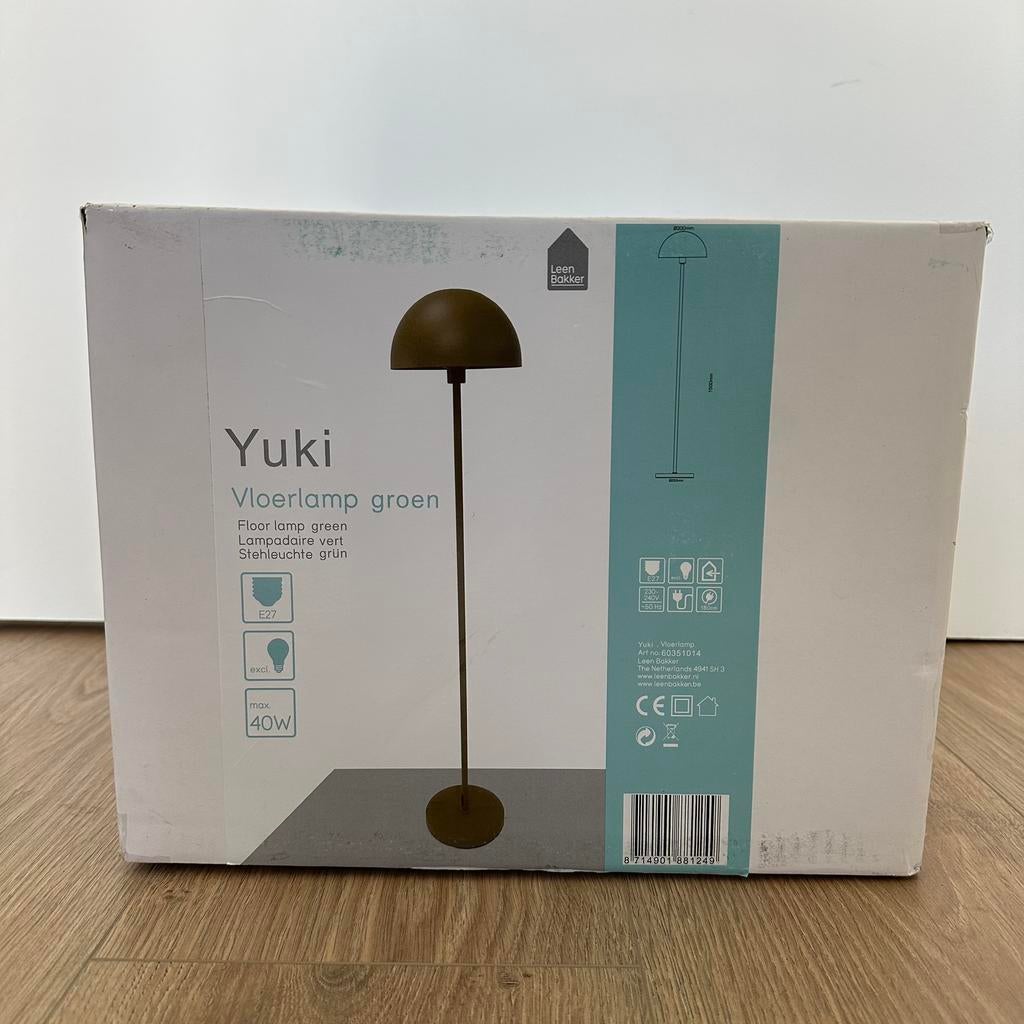 Groene vloerlamp (nieuw in doos), Ophalen, Zo goed als nieuw