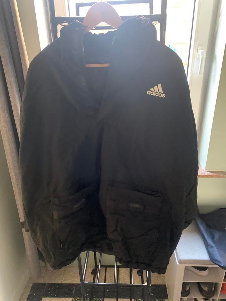 Adidas winterjas, Ophalen, Gedragen, Maat 52/54 (L), Zwart