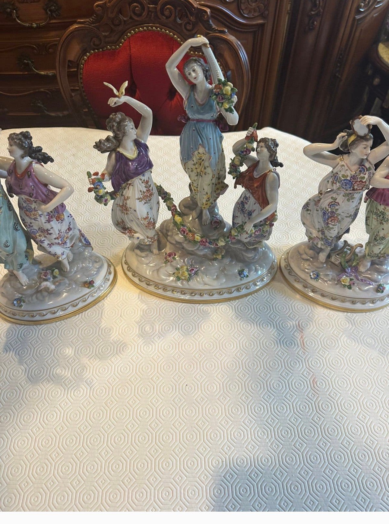 Lot prachtige duits porselein, Ophalen of Verzenden