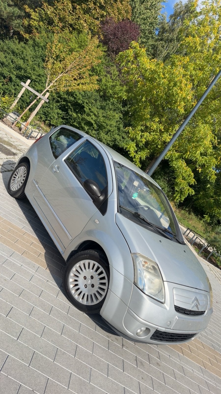 Citroën C2 Exclusive 1.4 HDI 70 CV, Argent ou Gris, Achat, Boîte manuelle, Bleu